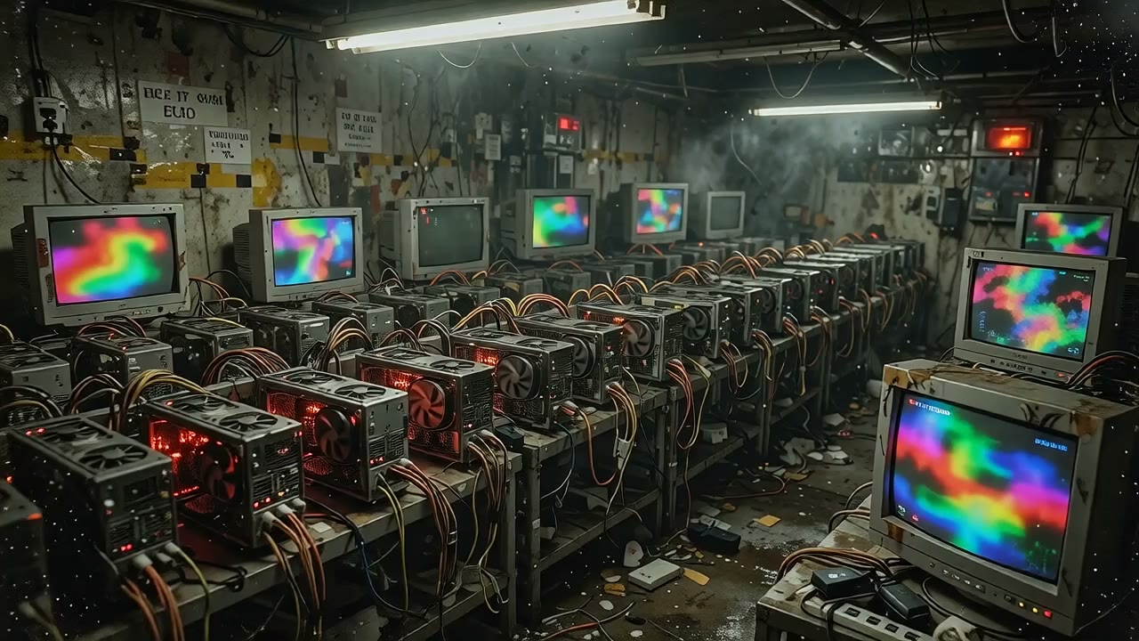 Grimy inference farm forced to generate endless low-quality AI content